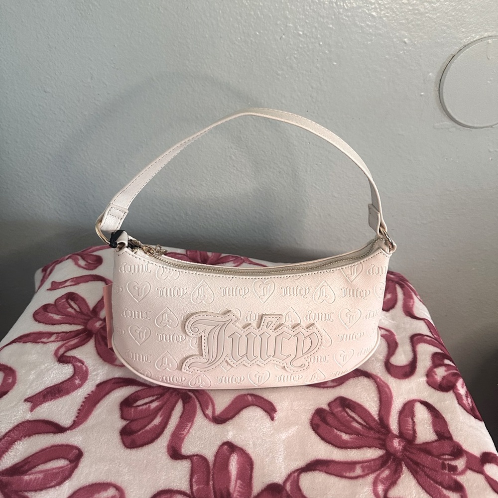 Juicy Couture J Heart Debossed Crystal Upgrade U Shoulder Bag